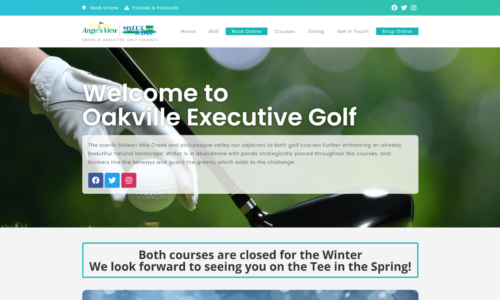 Oakville Executive Golf Website