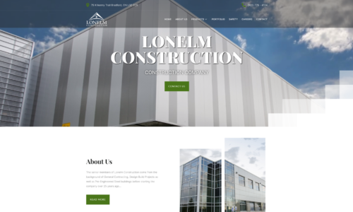 Lonelm Construction Website